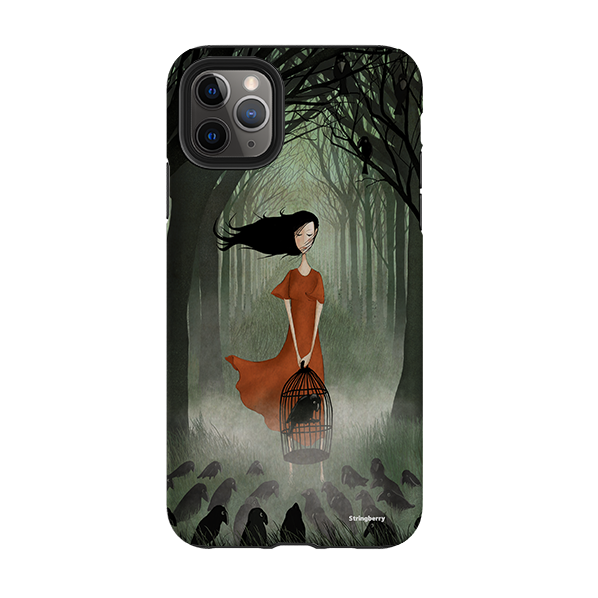 iPhone Tough Case - The Raven Girl By Maja Lindberg