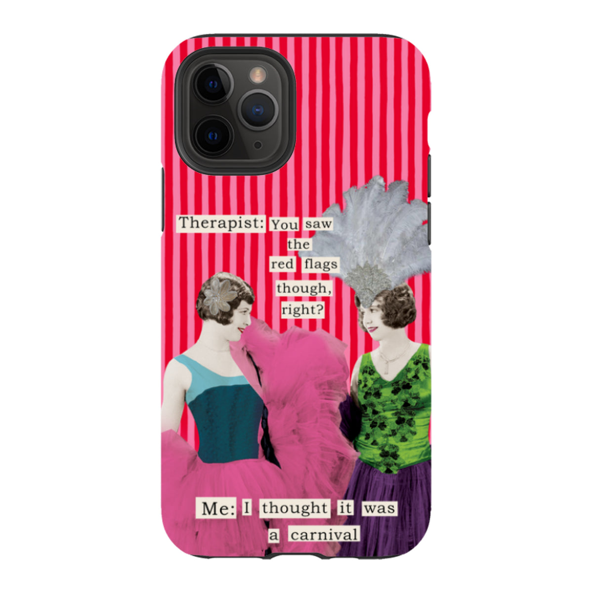 iPhone Tough Case - Therapist Red Flag By Clare Jordan