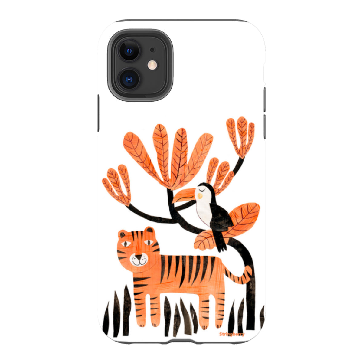 iPhone Tough Case - Tiger And Toucan By Tracey English