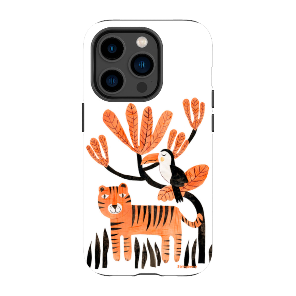 iPhone Tough Case - Tiger And Toucan By Tracey English