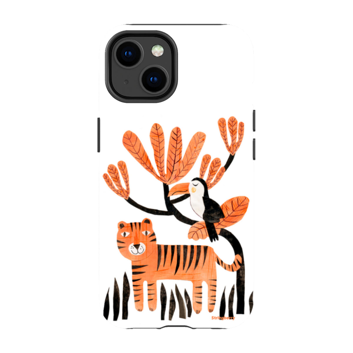 iPhone Tough Case - Tiger And Toucan By Tracey English