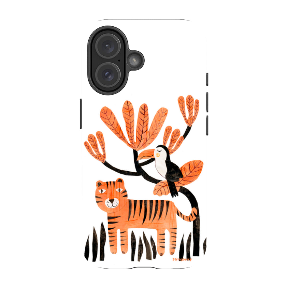 iPhone Tough Case - Tiger And Toucan By Tracey English