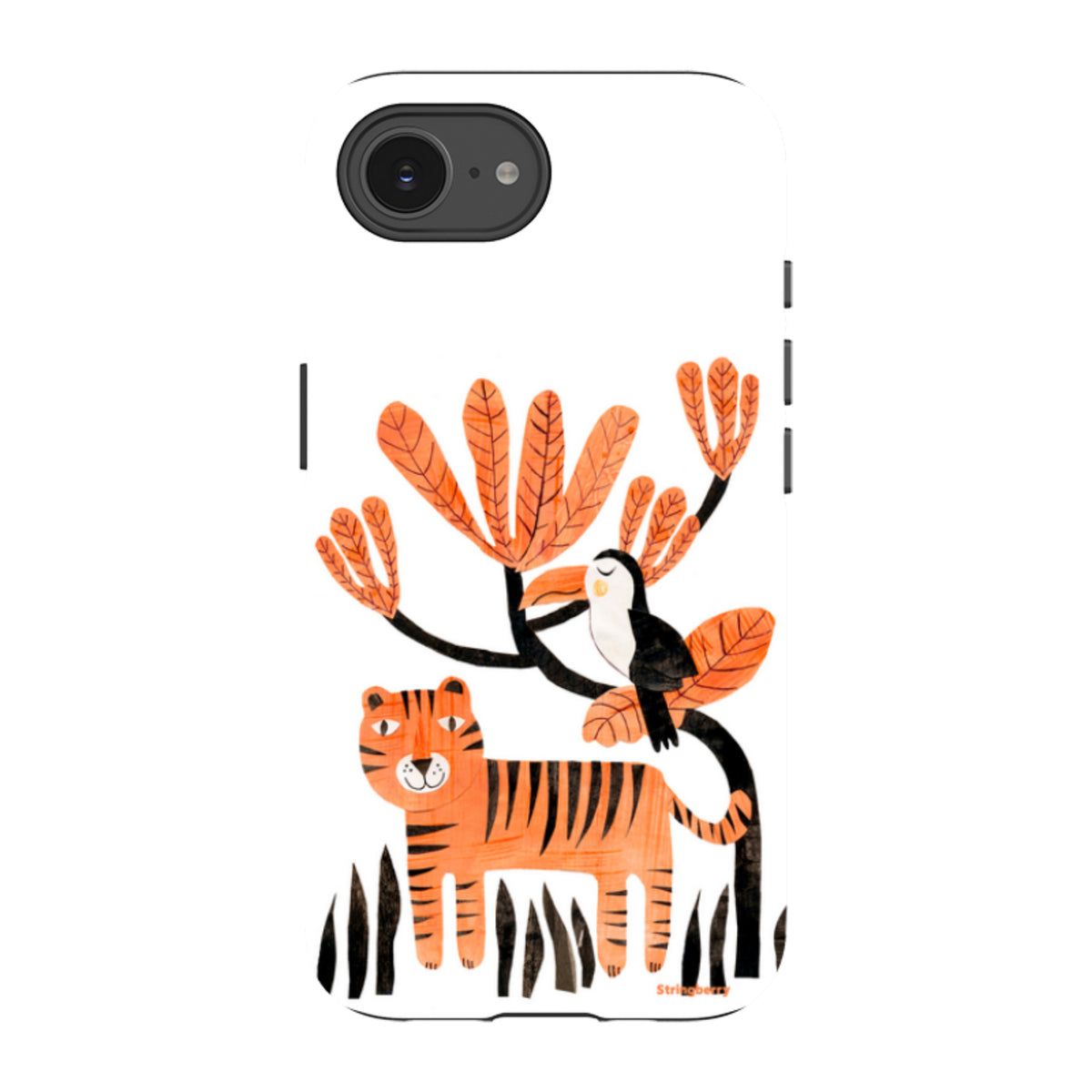 iPhone Tough Case - Tiger And Toucan By Tracey English