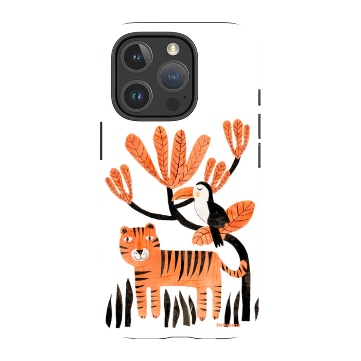 iPhone Tough Case - Tiger And Toucan By Tracey English