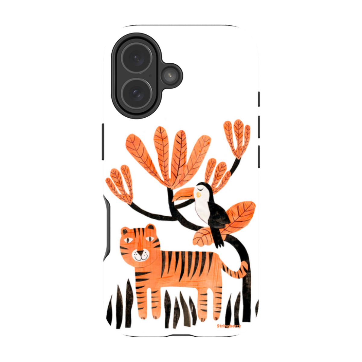 iPhone Tough Case - Tiger And Toucan By Tracey English