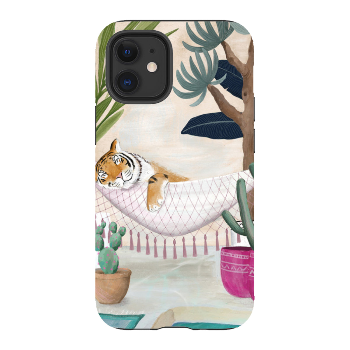 iPhone Tough Case - Tiger Hammock By Bex Parkin