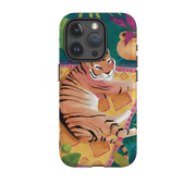 iPhone Tough Case - Tiger In Palms By Bex Parkin