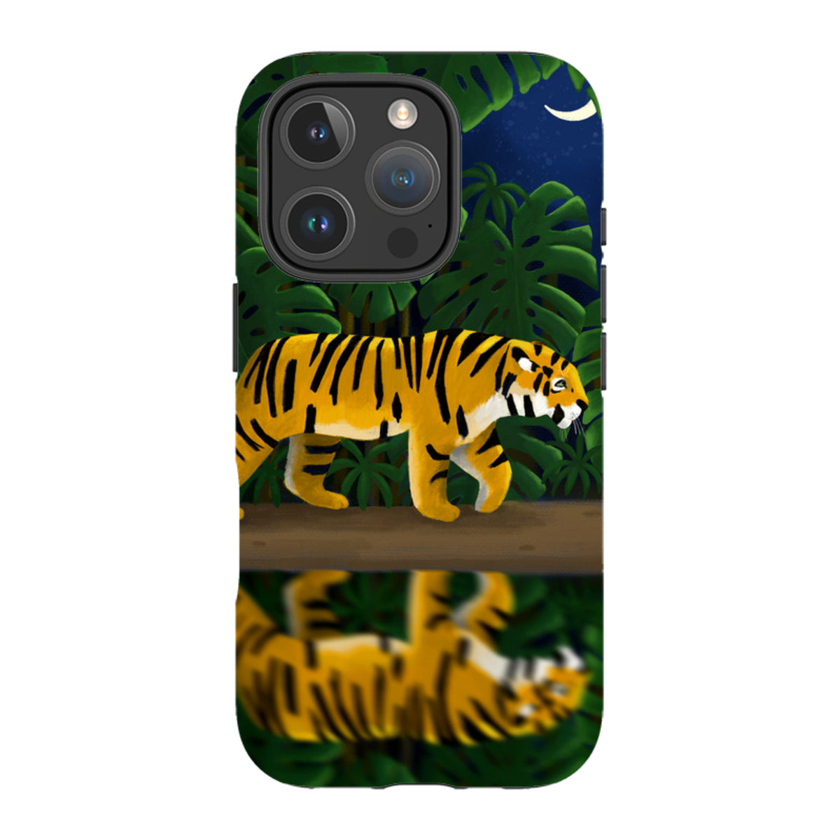 iPhone Tough Case - Tiger Night By Bex Parkin