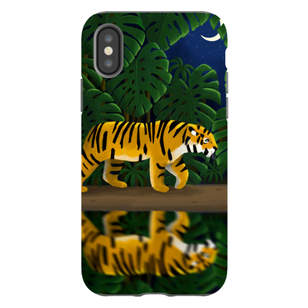 iPhone Tough Case - Tiger Night By Bex Parkin
