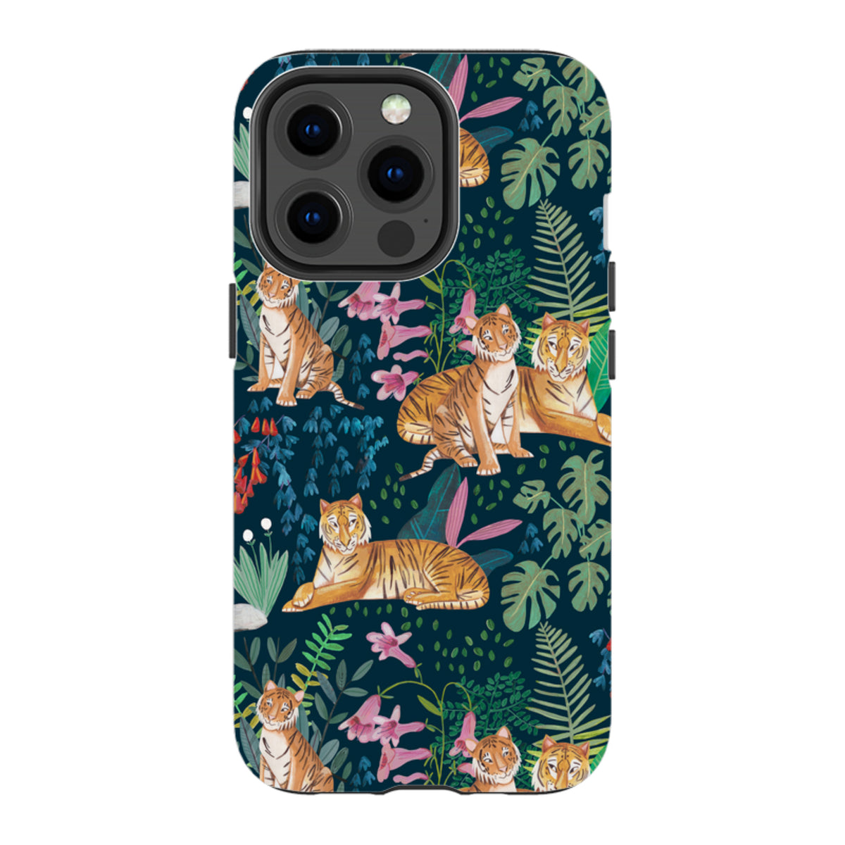 iPhone Tough Case - Tiger Pattern By Caroline Bonne Muller
