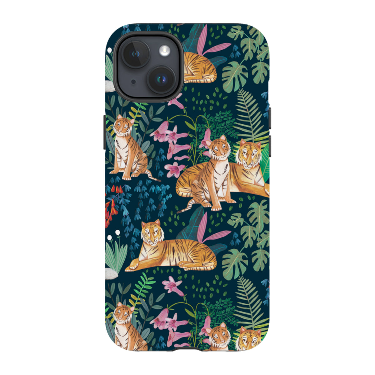 iPhone Tough Case - Tiger Pattern By Caroline Bonne Muller