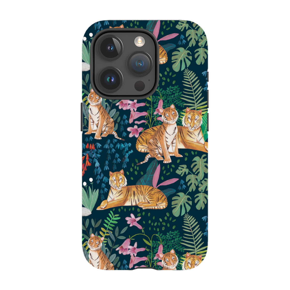 iPhone Tough Case - Tiger Pattern By Caroline Bonne Muller