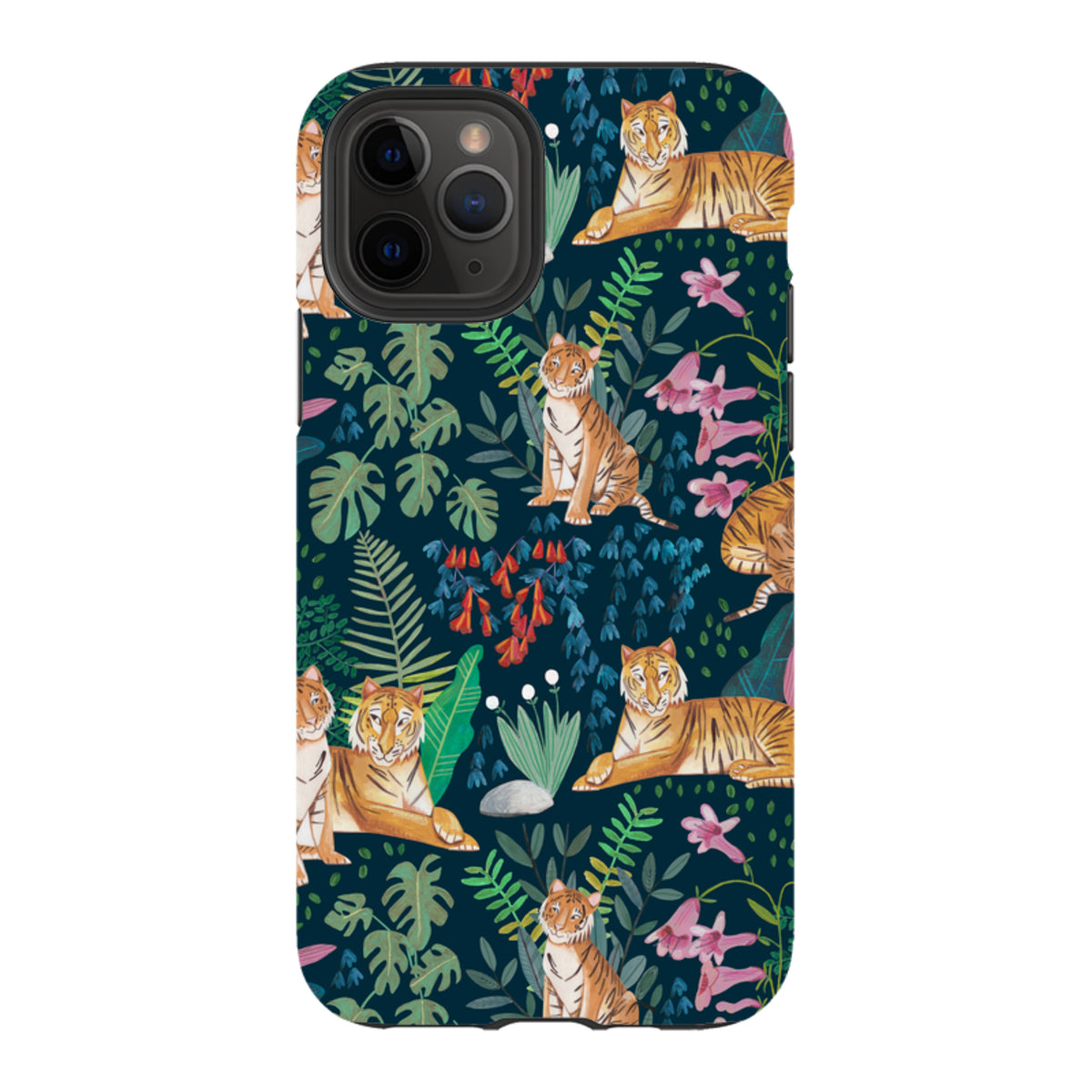 iPhone Tough Case - Tiger Pattern II By Caroline Bonne Muller