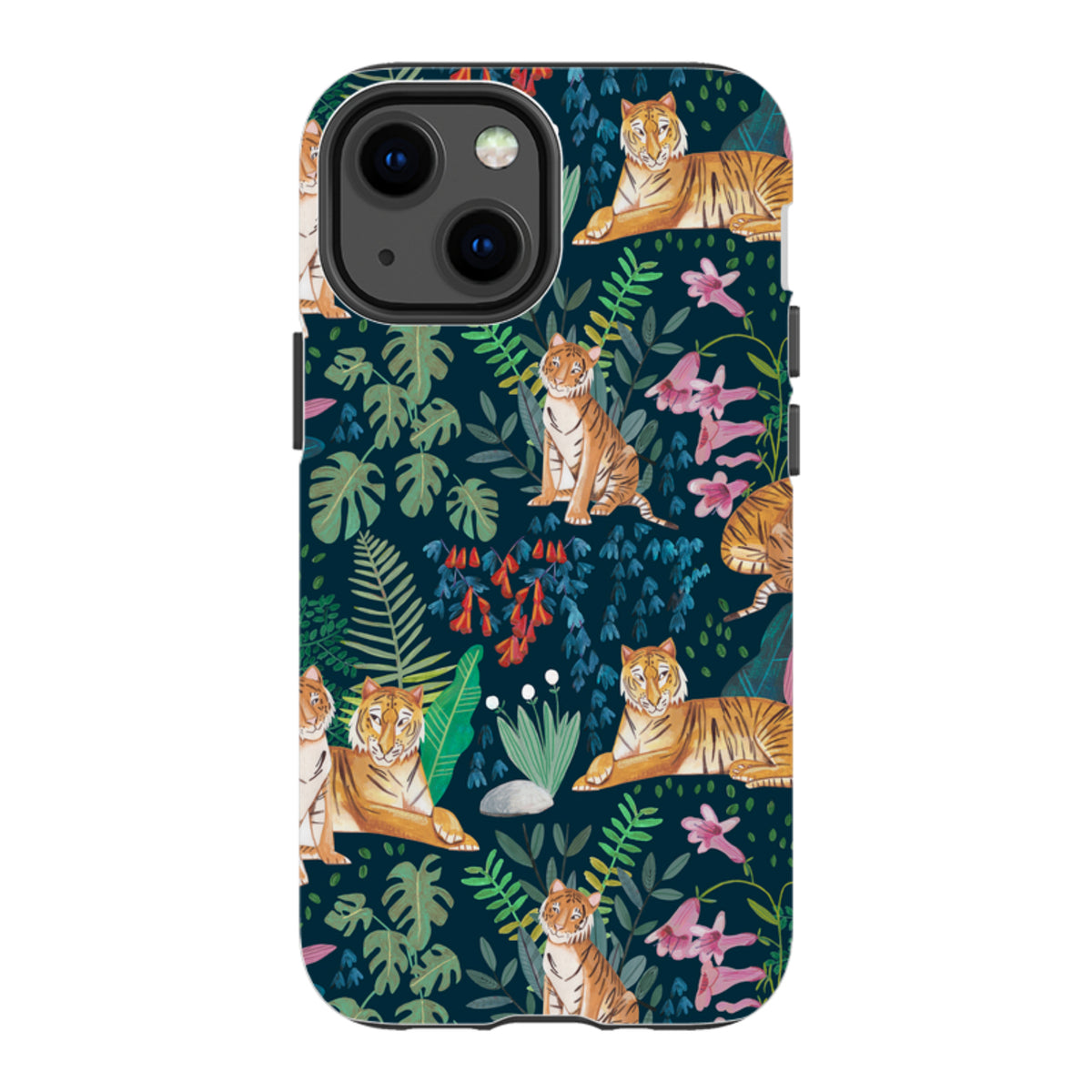 iPhone Tough Case - Tiger Pattern II By Caroline Bonne Muller