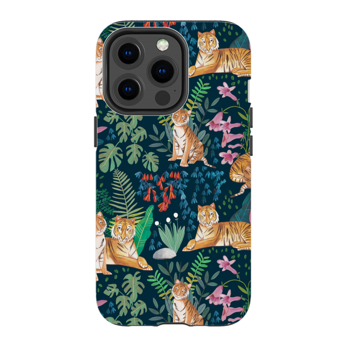 iPhone Tough Case - Tiger Pattern II By Caroline Bonne Muller