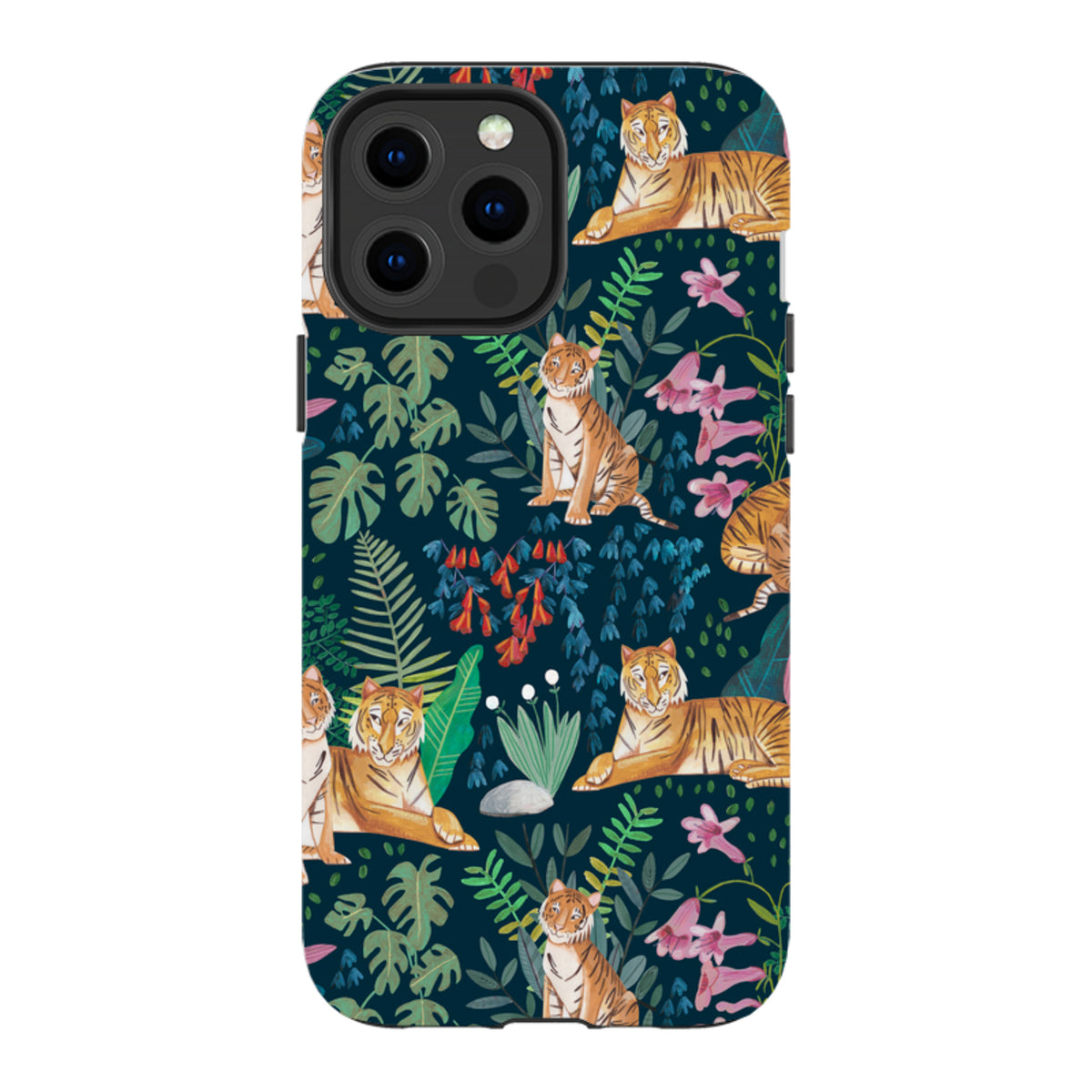 iPhone Tough Case - Tiger Pattern II By Caroline Bonne Muller