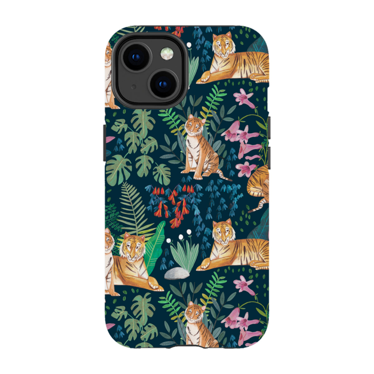 iPhone Tough Case - Tiger Pattern II By Caroline Bonne Muller