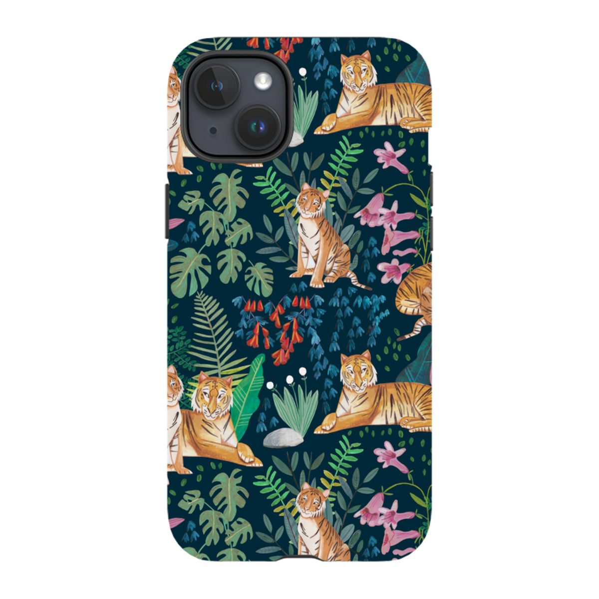 iPhone Tough Case - Tiger Pattern II By Caroline Bonne Muller