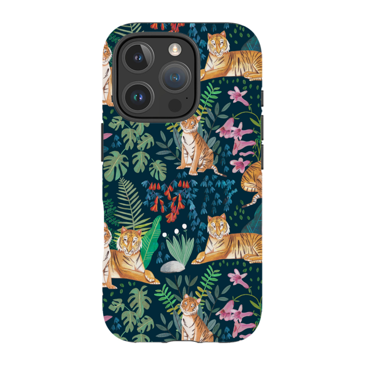 iPhone Tough Case - Tiger Pattern II By Caroline Bonne Muller