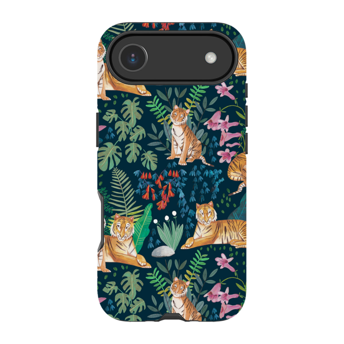 iPhone Tough Case - Tiger Pattern II By Caroline Bonne Muller
