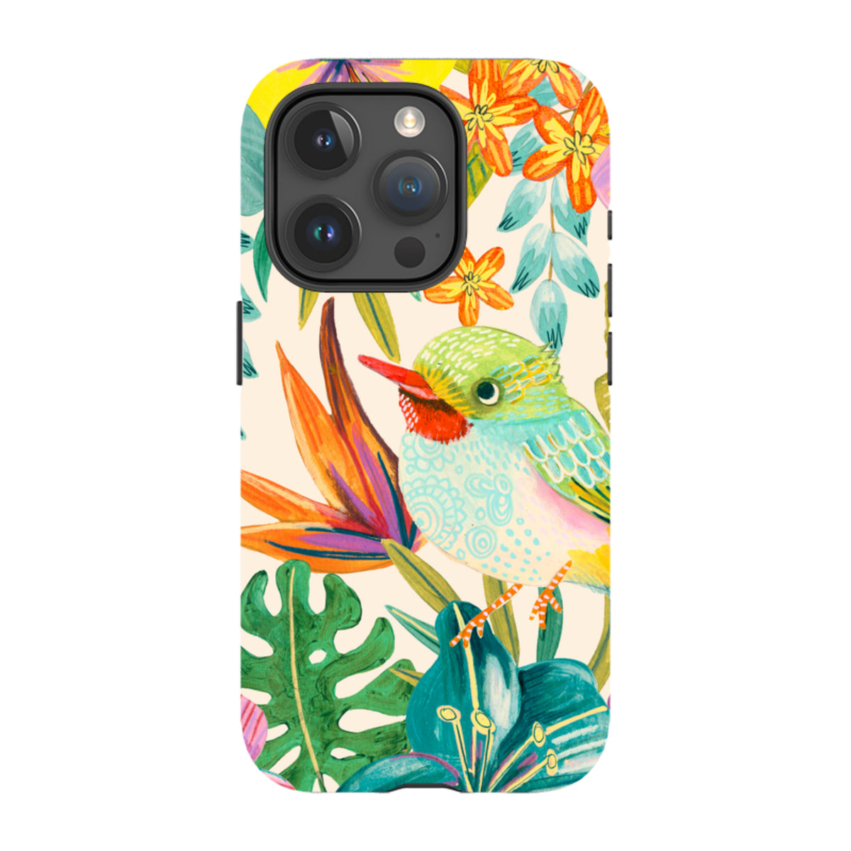 iPhone Tough Case - Tropical Bird II By Caroline Bonne Muller