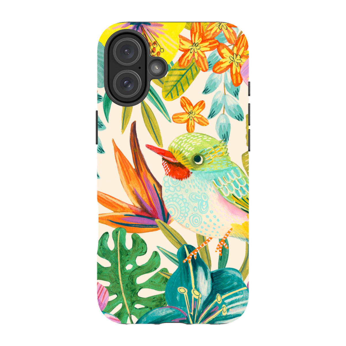 iPhone Tough Case - Tropical Bird II By Caroline Bonne Muller