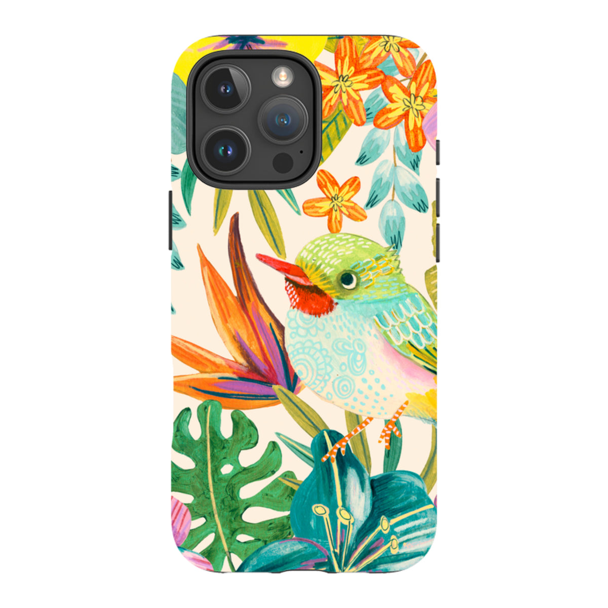 iPhone Tough Case - Tropical Bird II By Caroline Bonne Muller