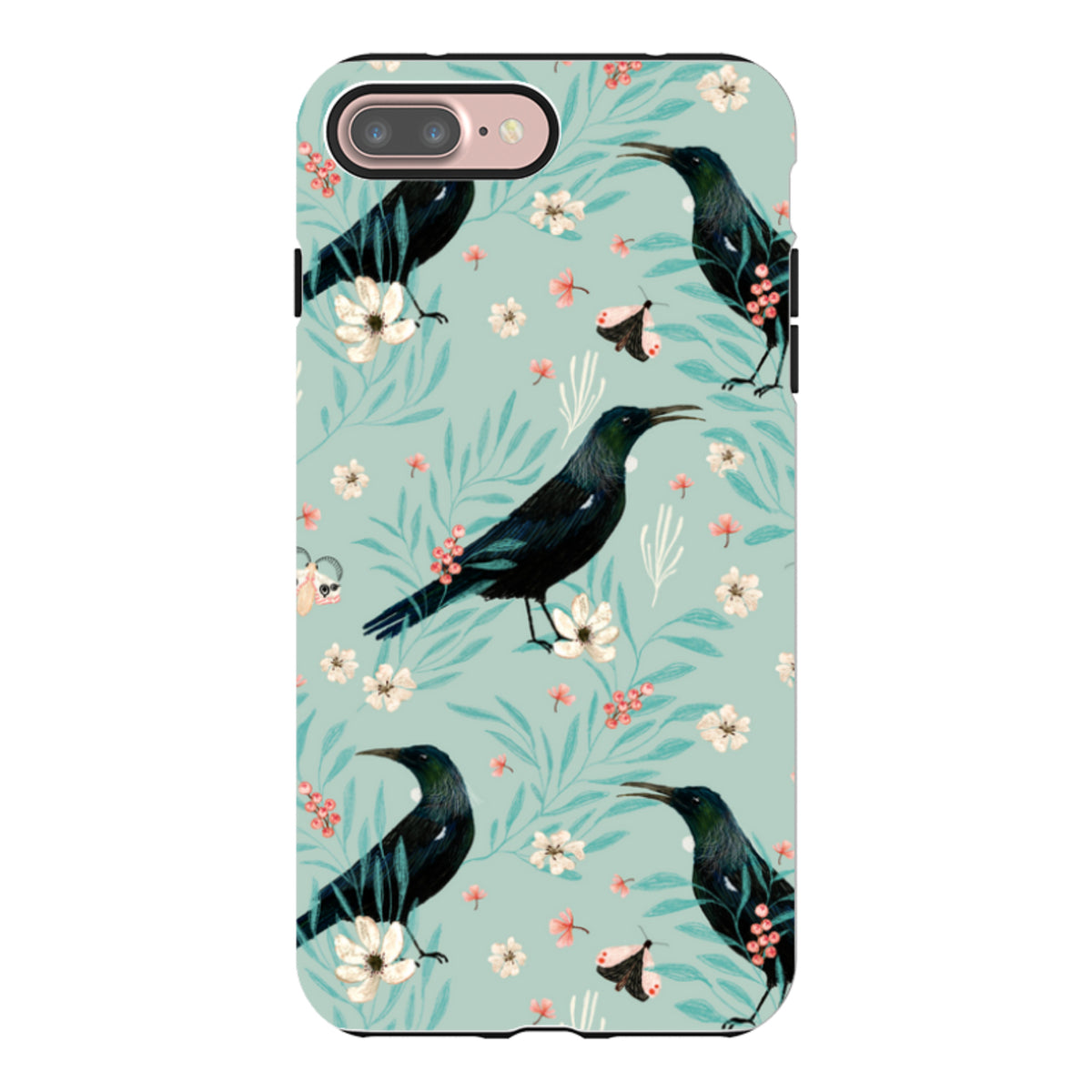 iPhone Tough Case - Tui Light Blue By Katherine Quinn