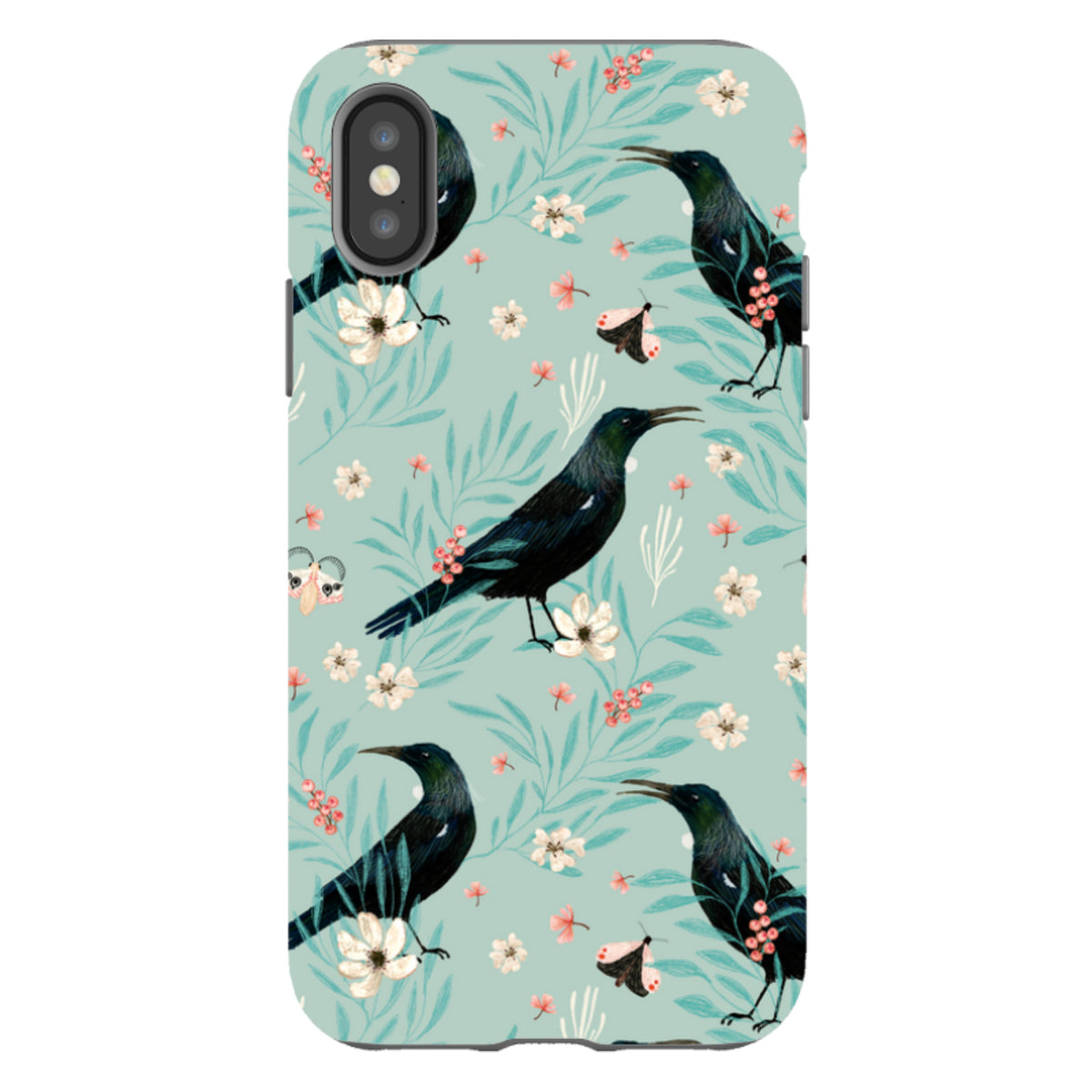iPhone Tough Case - Tui Light Blue By Katherine Quinn