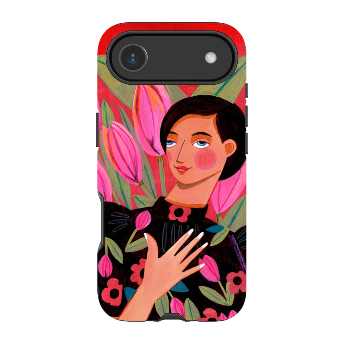 iPhone Tough Case - Tulip Woman By Caroline Bonne Muller