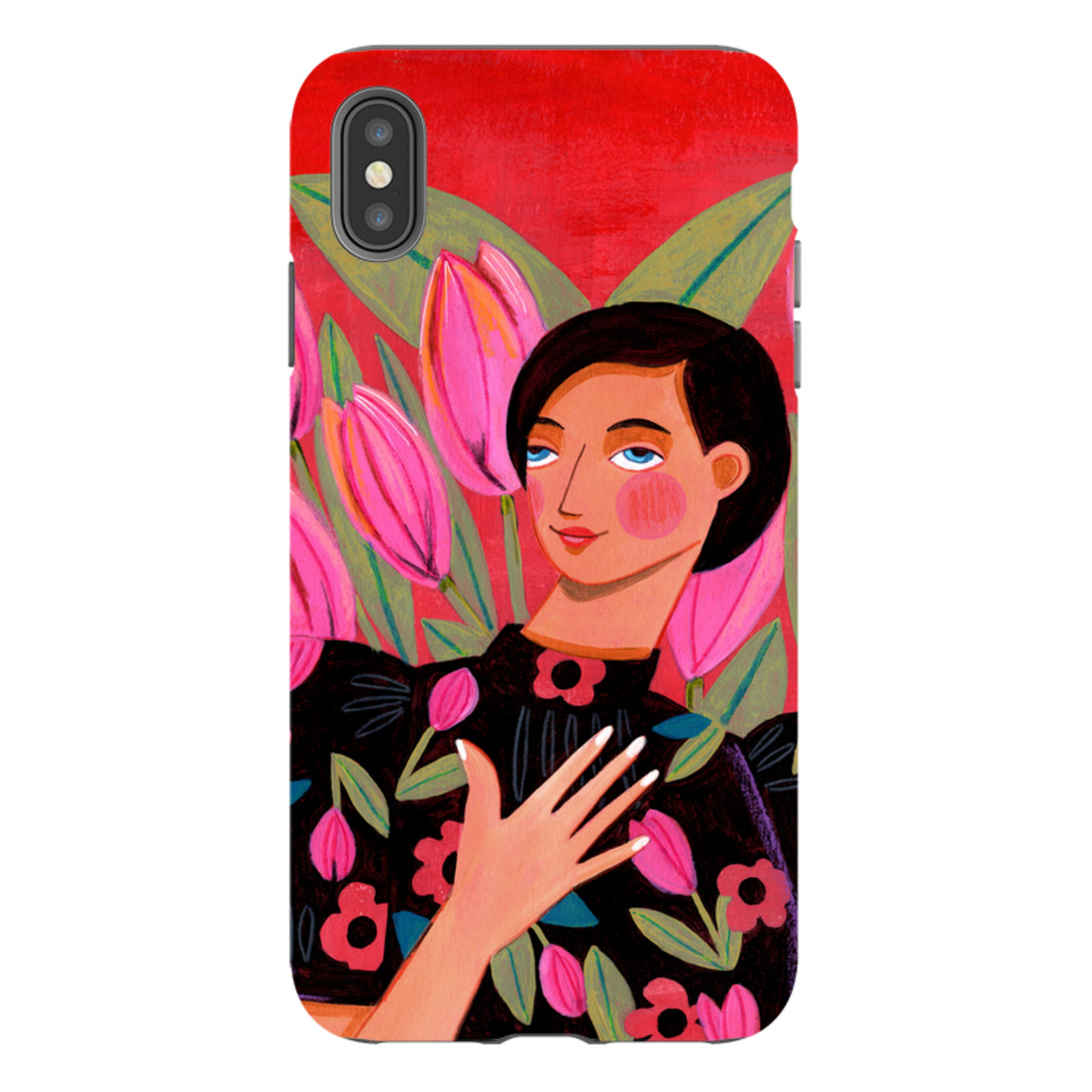 iPhone Tough Case - Tulip Woman By Caroline Bonne Muller