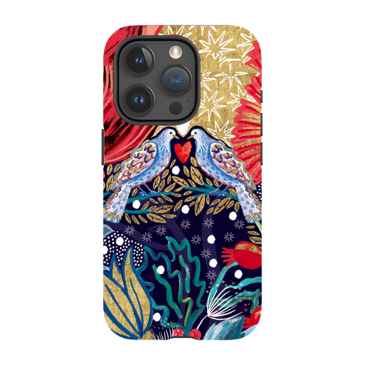 iPhone Tough Case - Turtle Doves By Emma Frances Grant