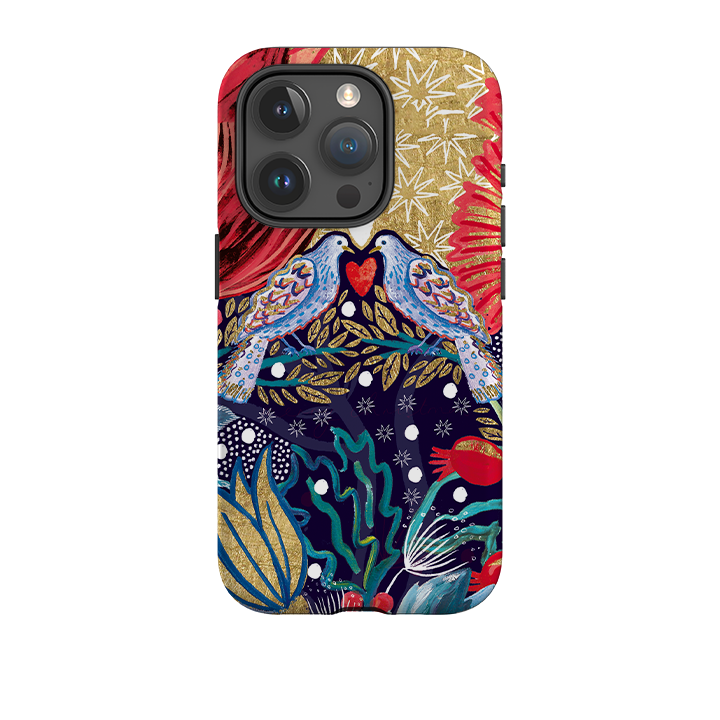 iPhone Tough Case - Turtle Doves By Emma Frances Grant