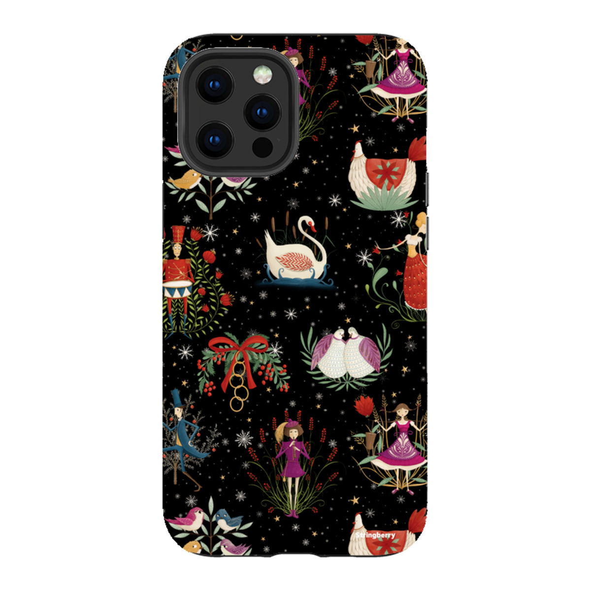 iPhone Tough Case - Twelve Days Black By Maja Lindberg