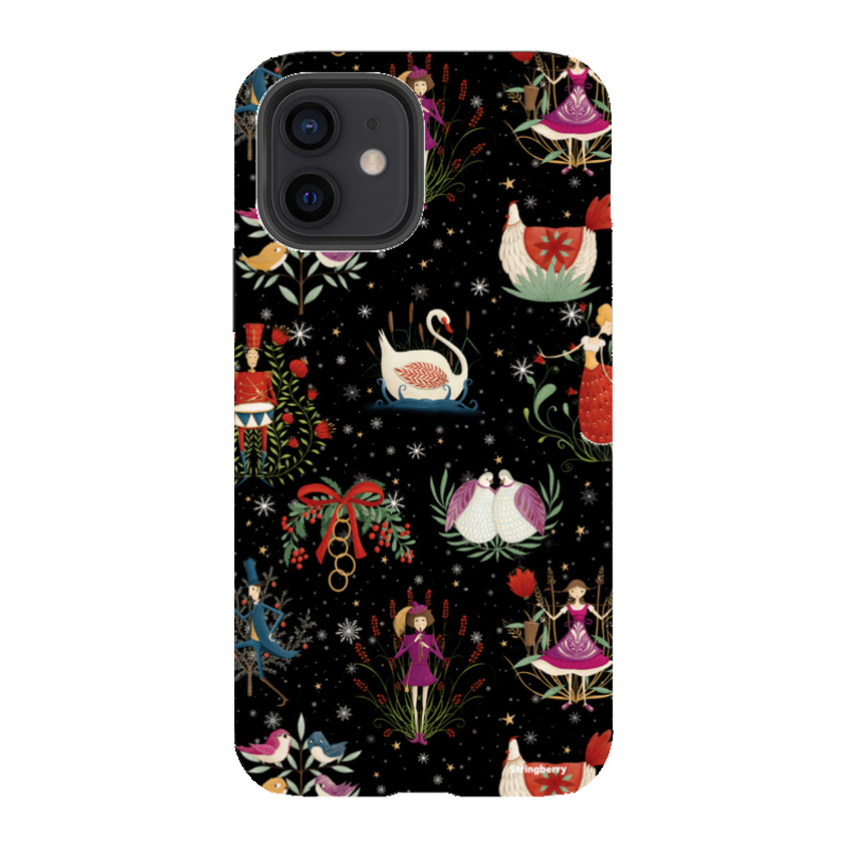 iPhone Tough Case - Twelve Days Black By Maja Lindberg