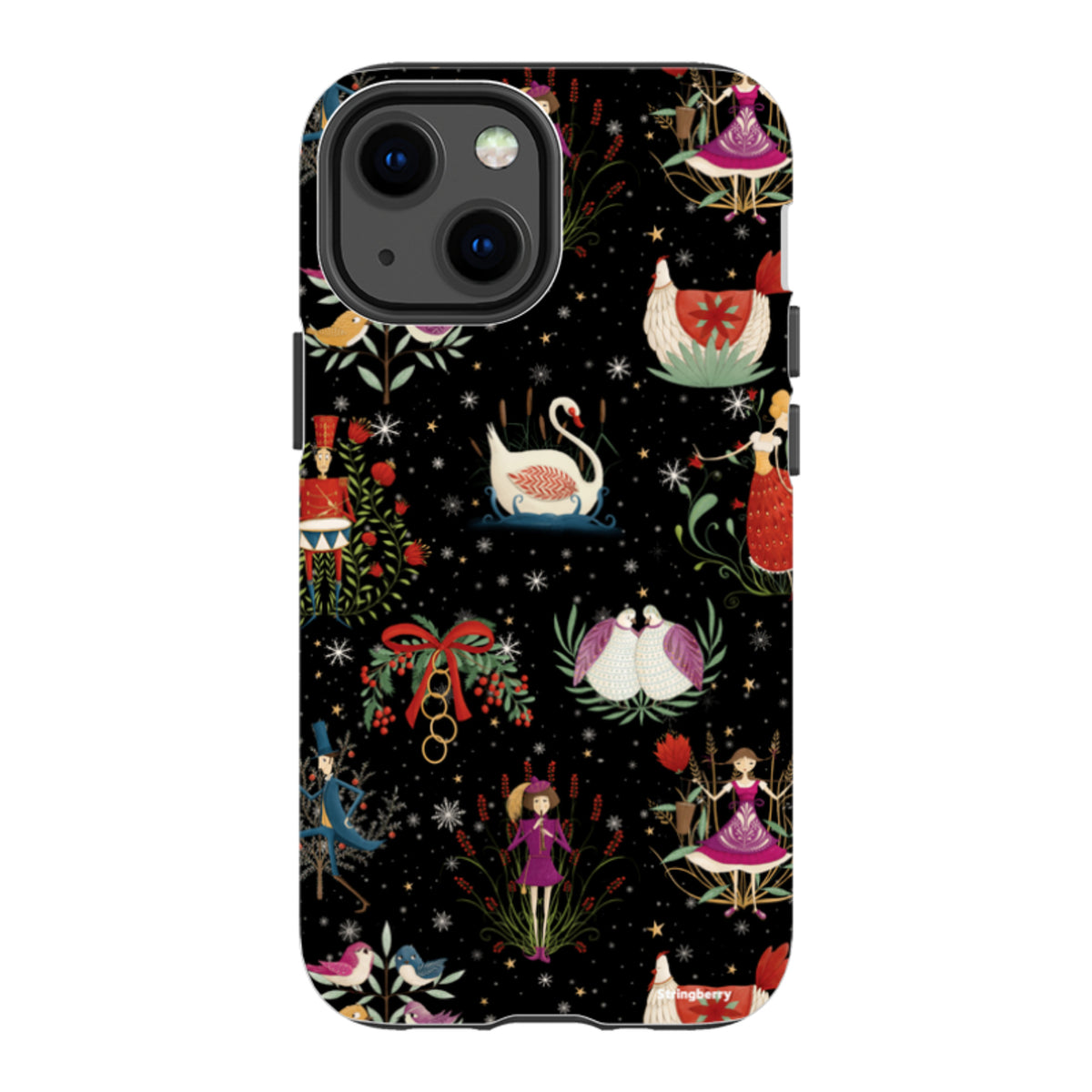 iPhone Tough Case - Twelve Days Black By Maja Lindberg