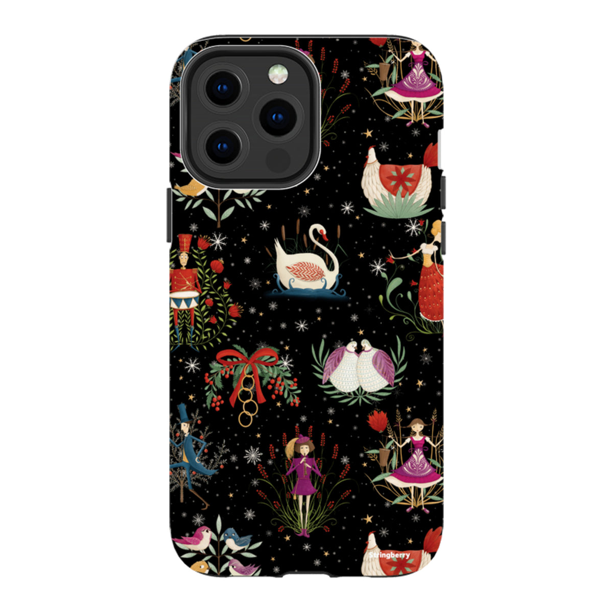 iPhone Tough Case - Twelve Days Black By Maja Lindberg