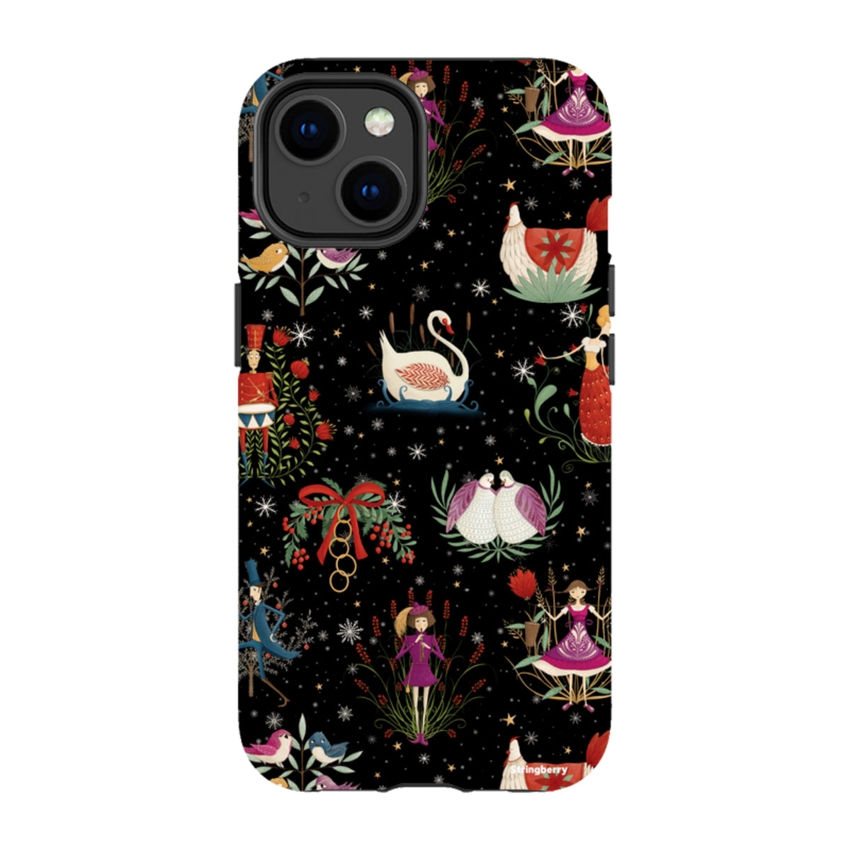 iPhone Tough Case - Twelve Days Black By Maja Lindberg