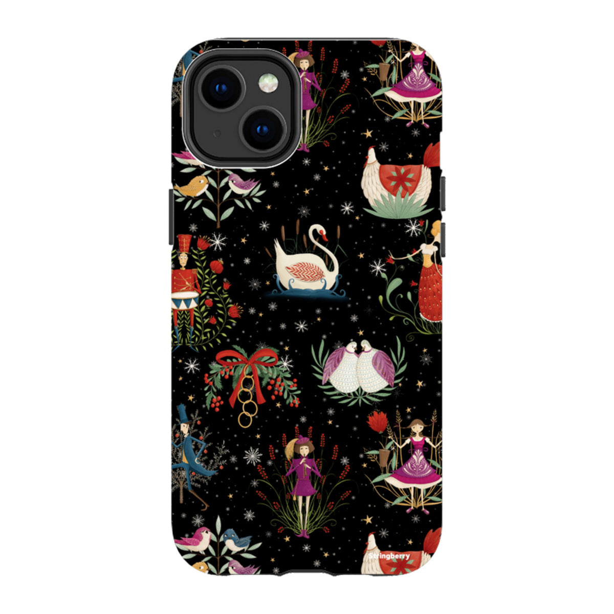 iPhone Tough Case - Twelve Days Black By Maja Lindberg