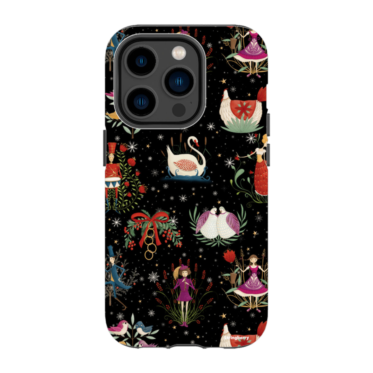 iPhone Tough Case - Twelve Days Black By Maja Lindberg