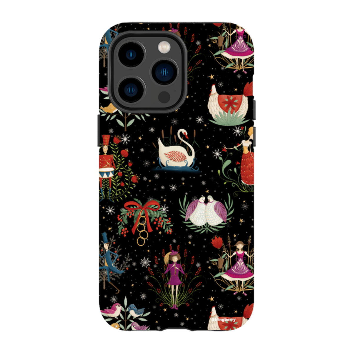 iPhone Tough Case - Twelve Days Black By Maja Lindberg