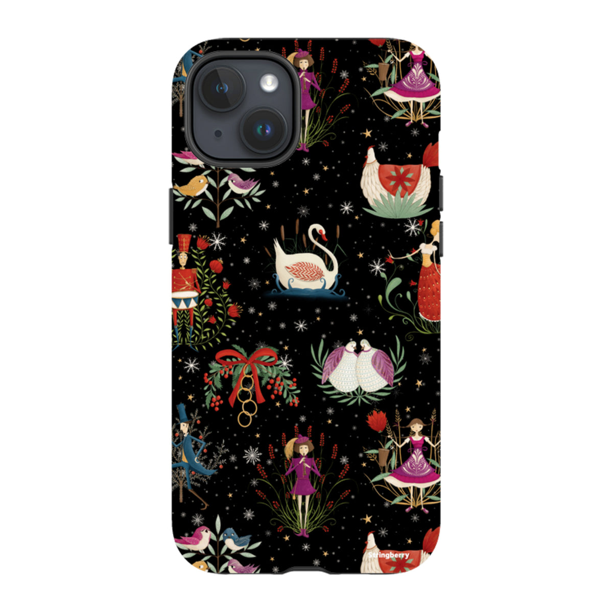 iPhone Tough Case - Twelve Days Black By Maja Lindberg
