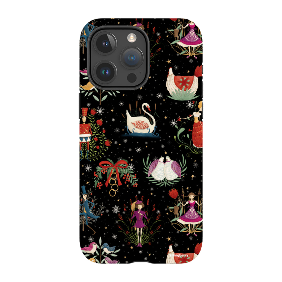 iPhone Tough Case - Twelve Days Black By Maja Lindberg
