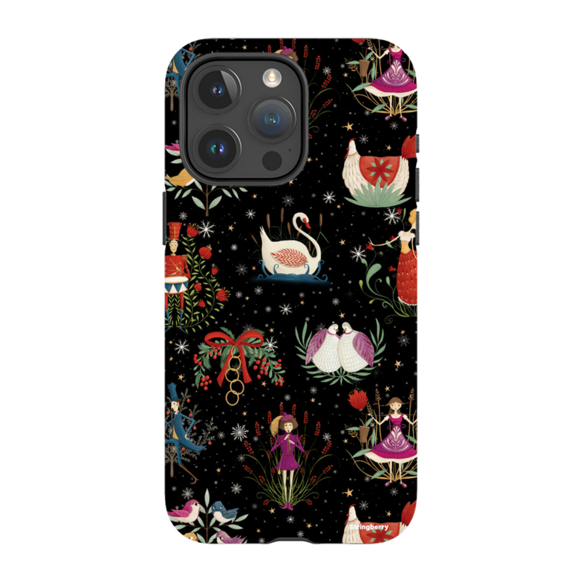 iPhone Tough Case - Twelve Days Black By Maja Lindberg