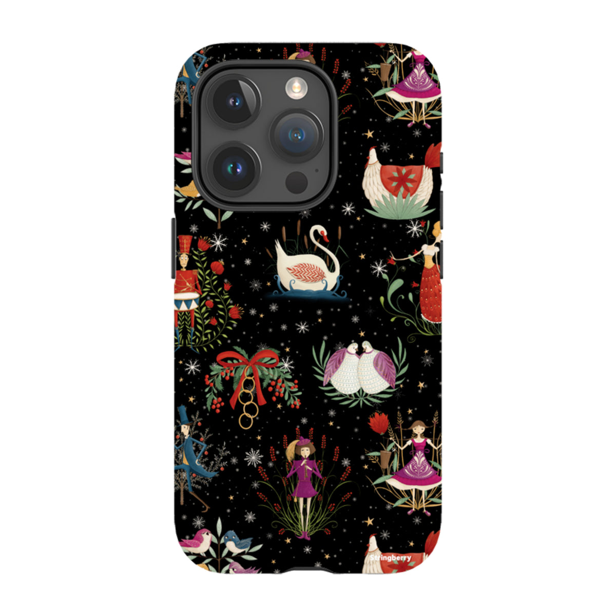 iPhone Tough Case - Twelve Days Black By Maja Lindberg