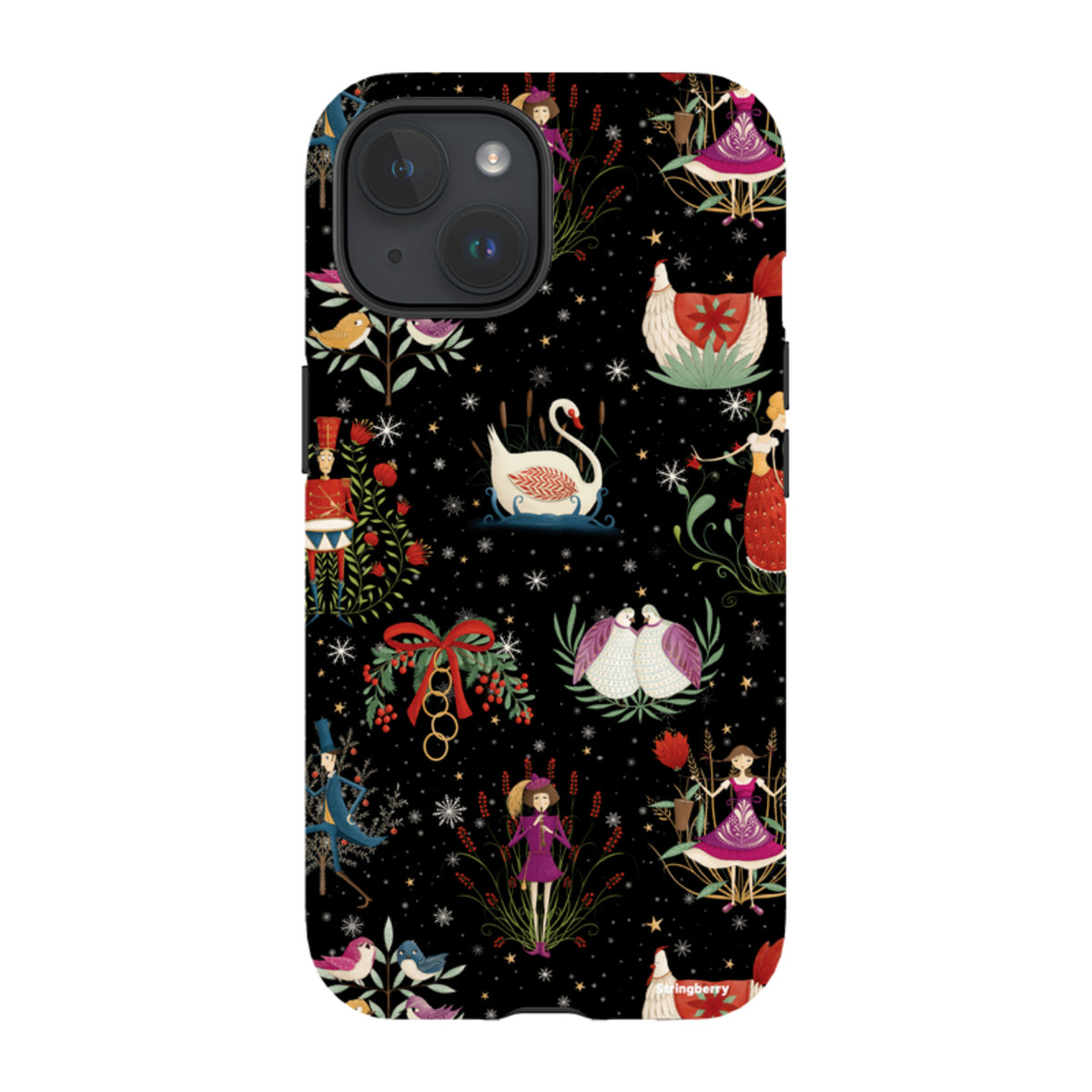 iPhone Tough Case - Twelve Days Black By Maja Lindberg