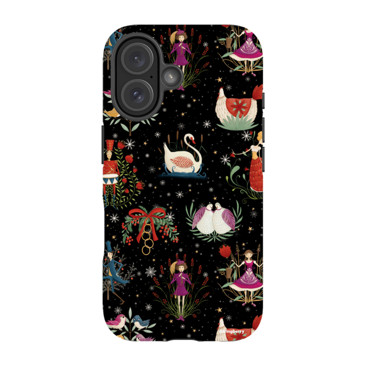 iPhone Tough Case - Twelve Days Black By Maja Lindberg