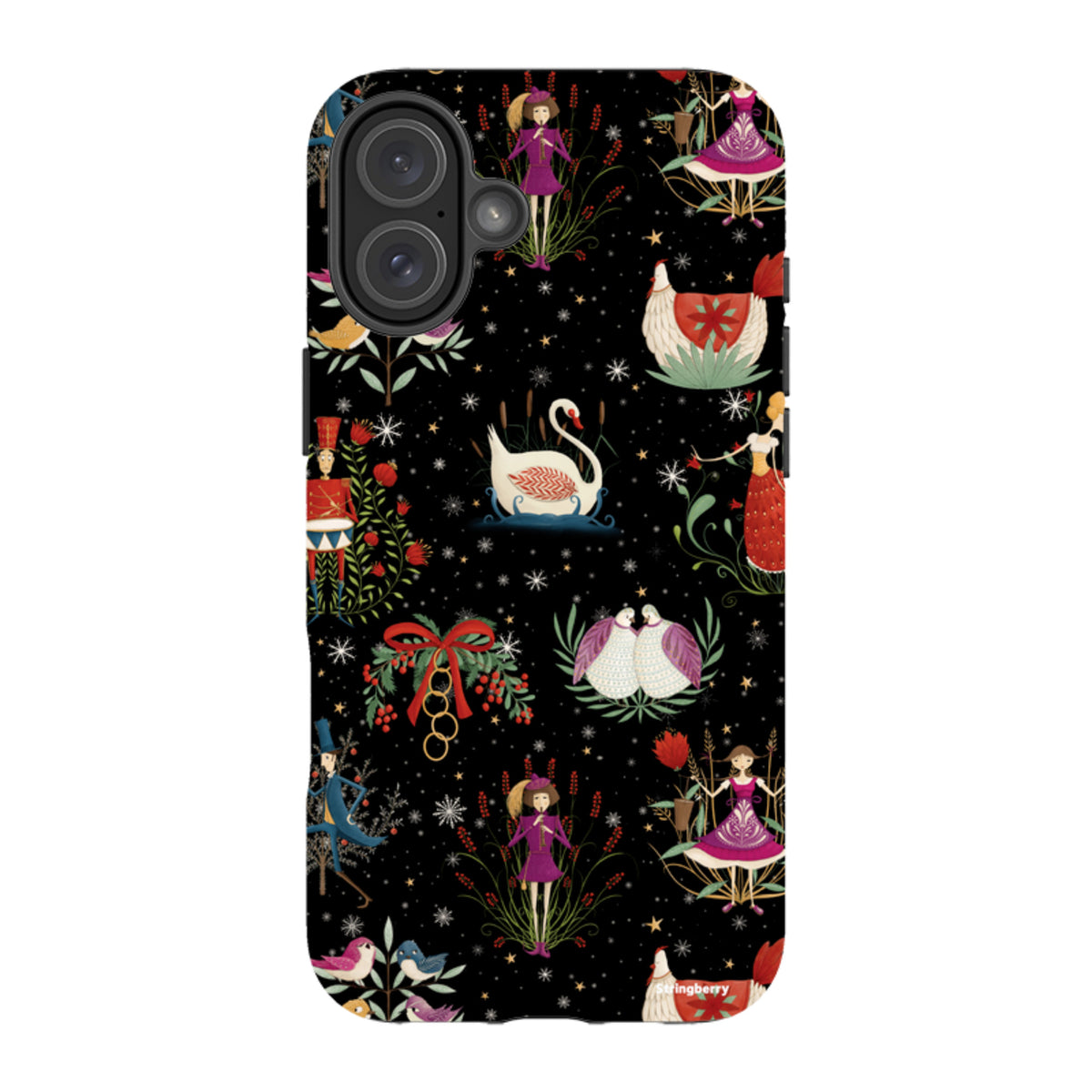 iPhone Tough Case - Twelve Days Black By Maja Lindberg