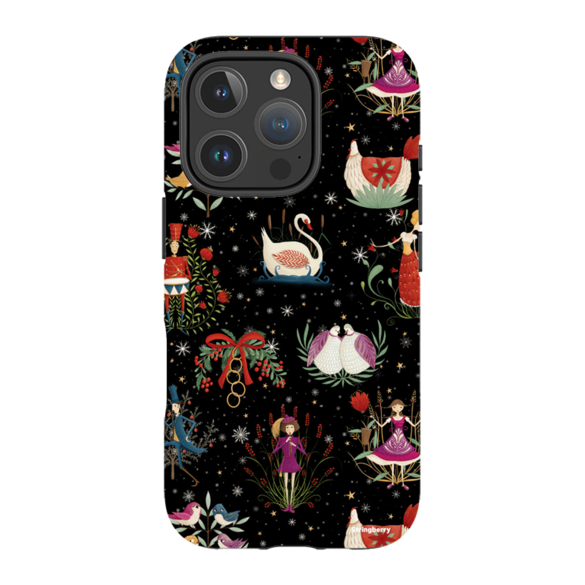 iPhone Tough Case - Twelve Days Black By Maja Lindberg