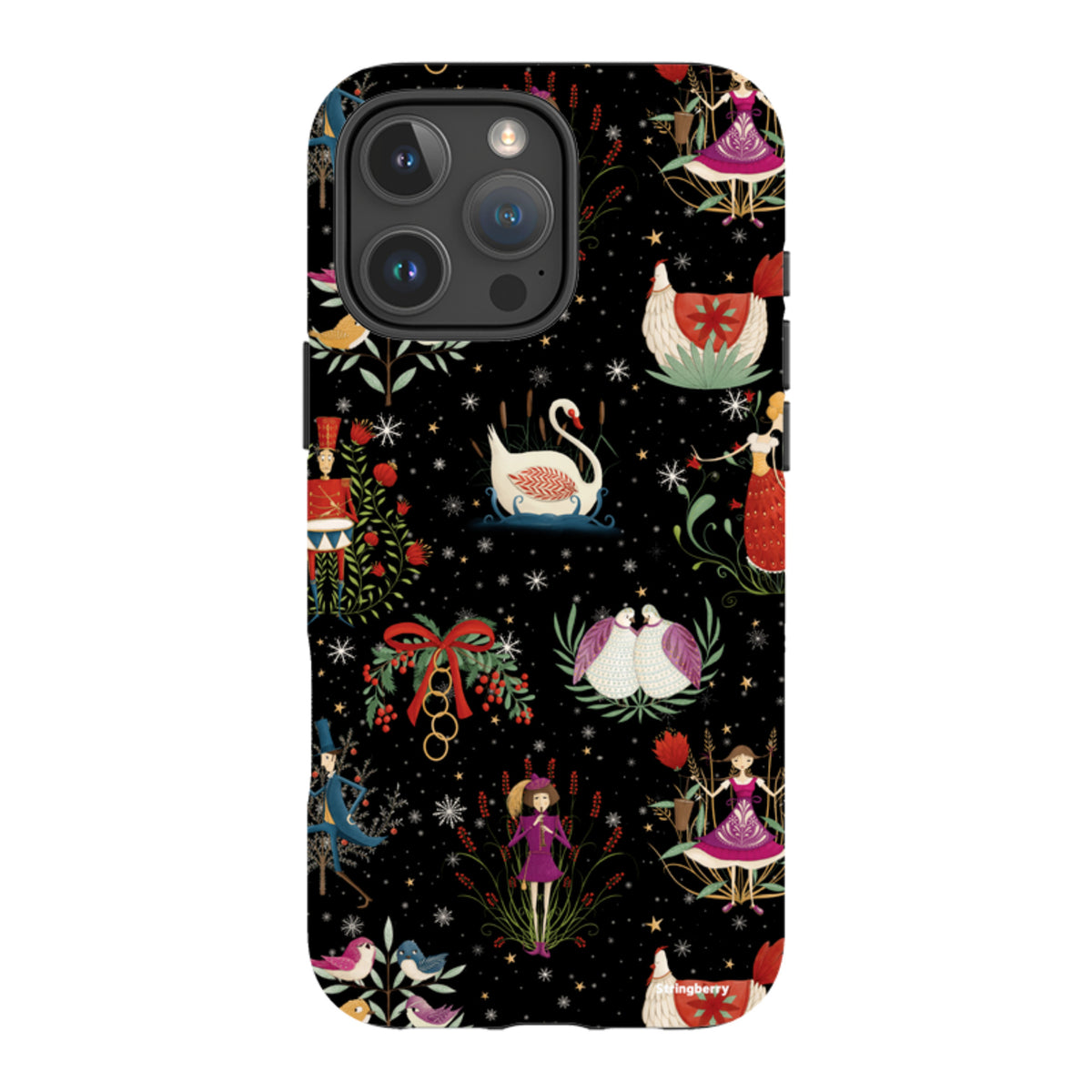 iPhone Tough Case - Twelve Days Black By Maja Lindberg